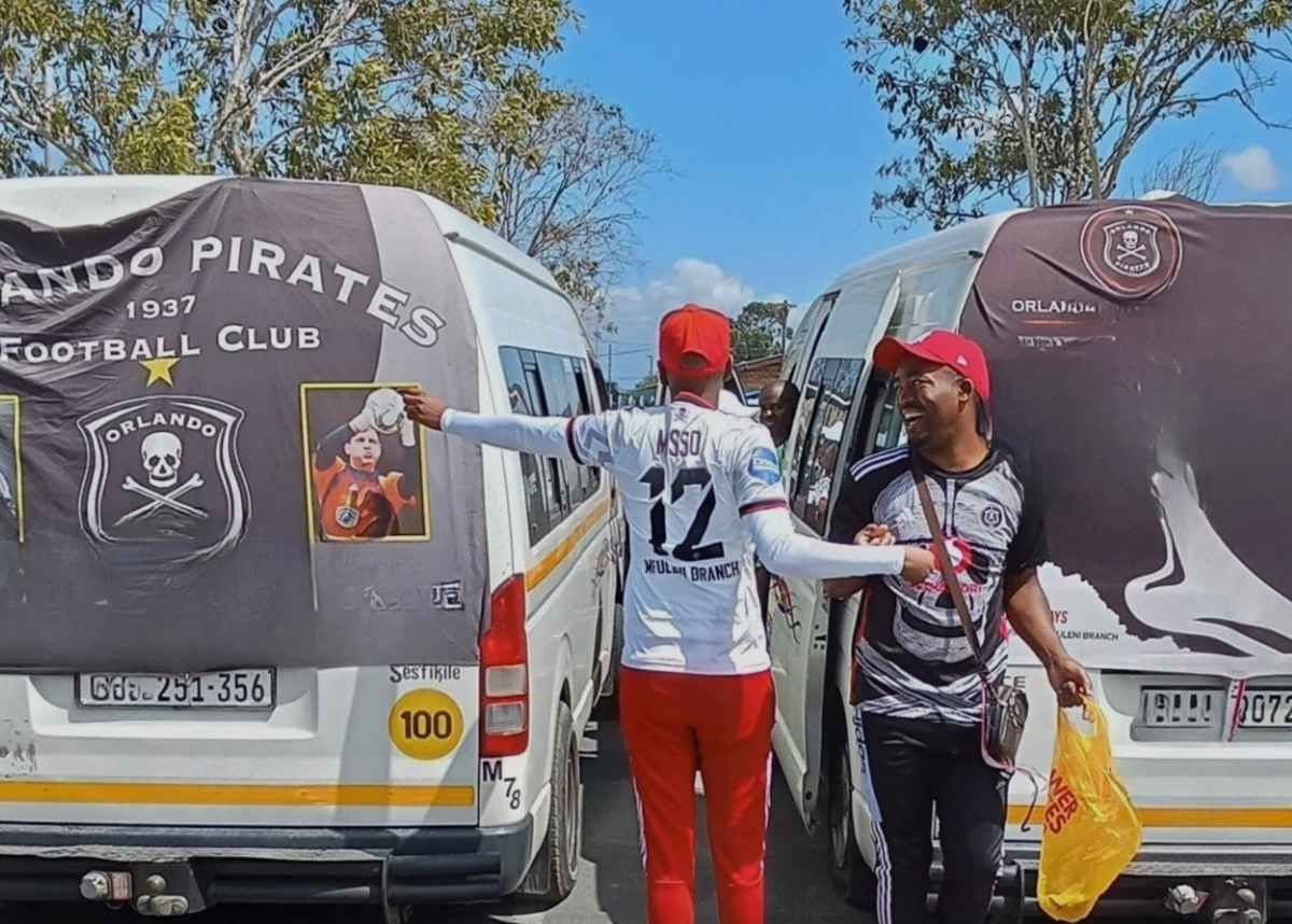 Orlando Pirates fans book 11 Toyota Quantums