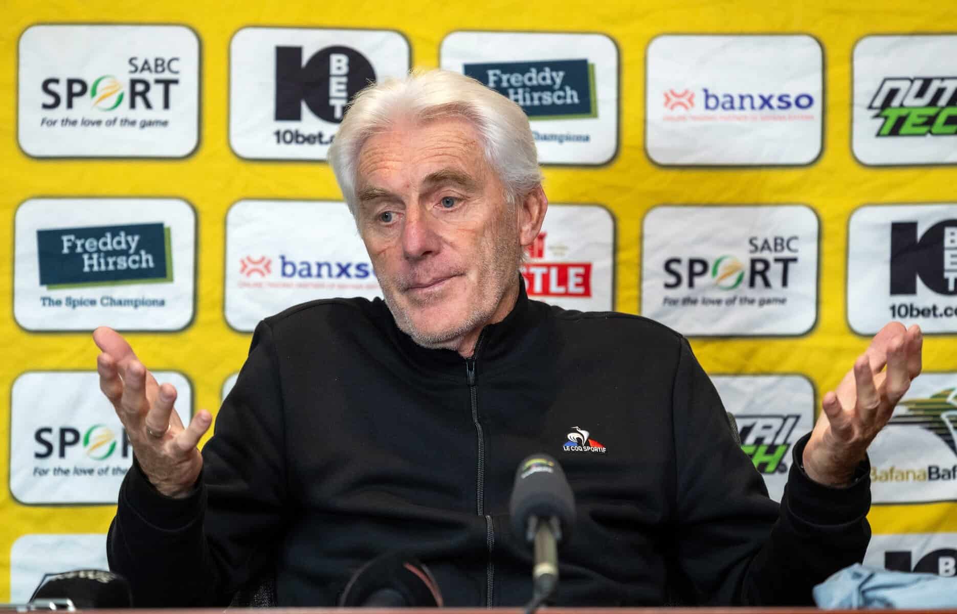 Bafana’s Broos blasts Bloem pitch ahead of World Cup qualifiers