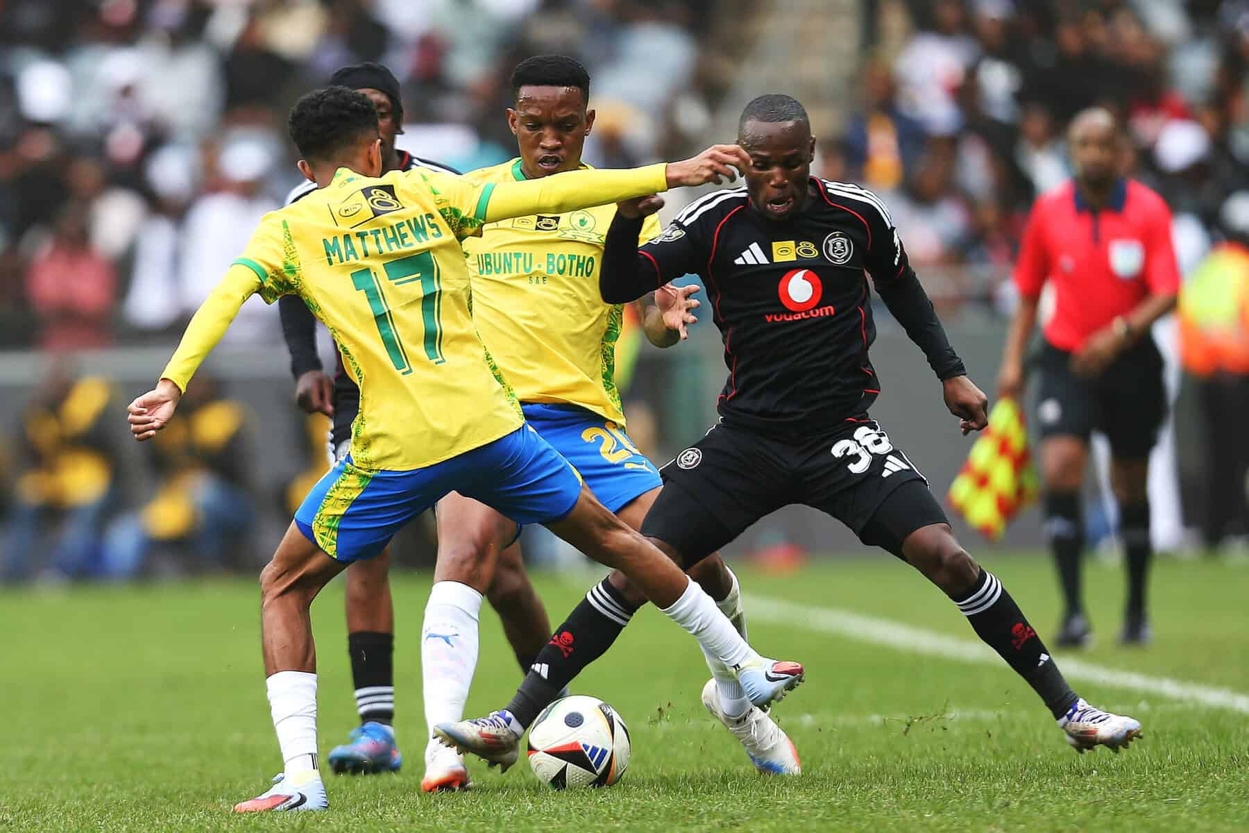 Sebelebele late strike earns Pirates dramatic draw against Sundowns