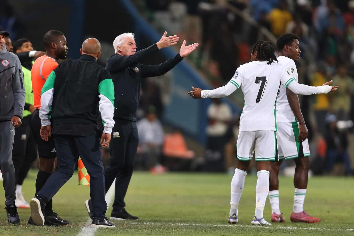 Bafana’s Broos wants a better pitch for World Cup qualifying finale