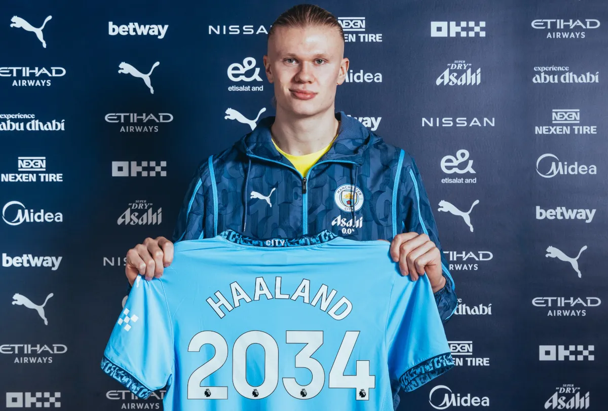 Erling Haaland signs Manchester City deal worth R11.4m a week