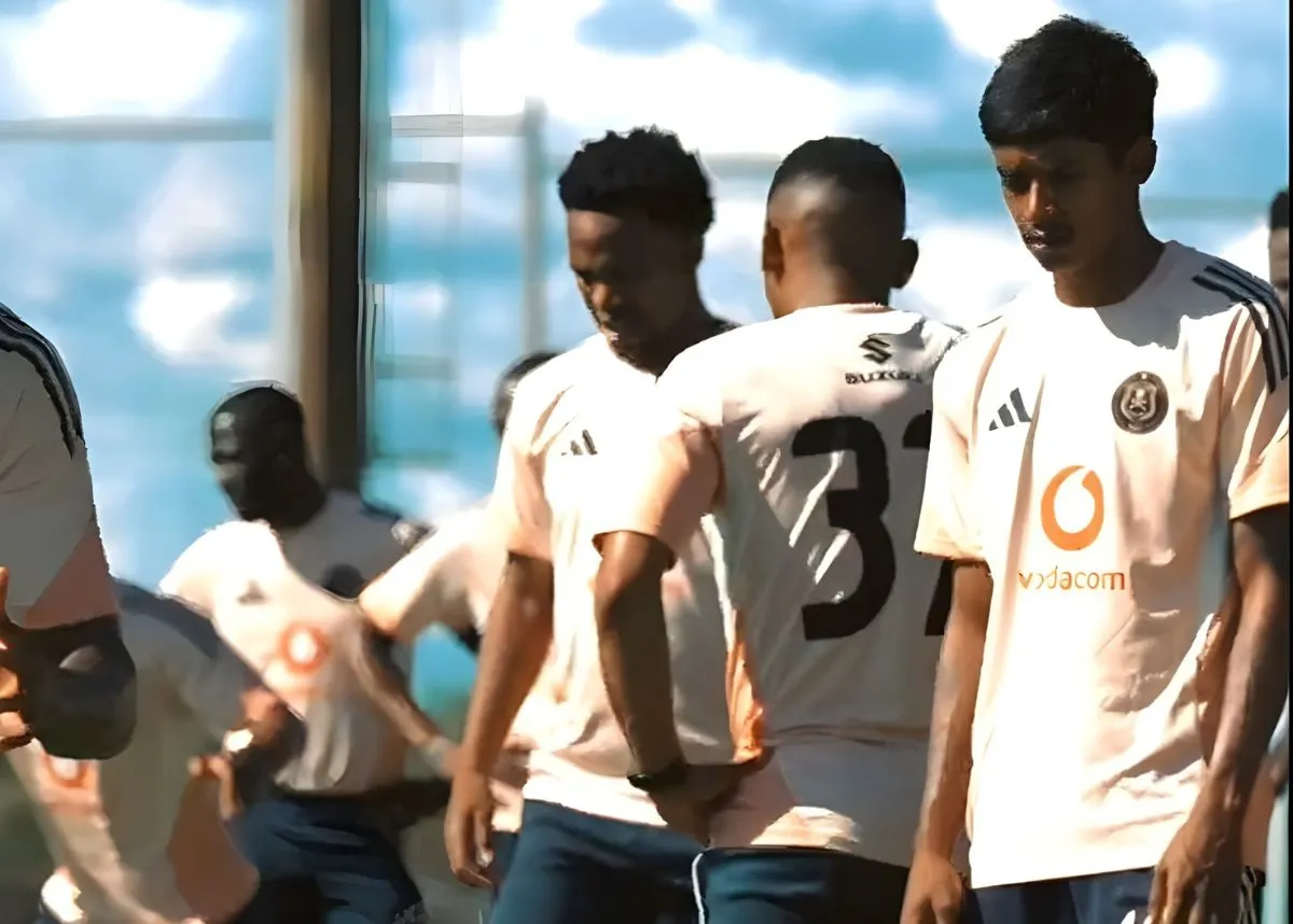 New player training with Orlando Pirates