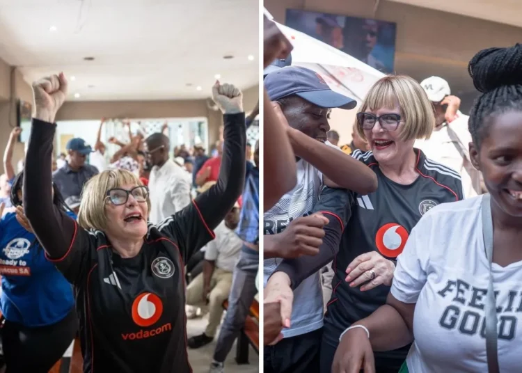 Up the Bucs! Helen Zille celebrates Pirates win with victory dance