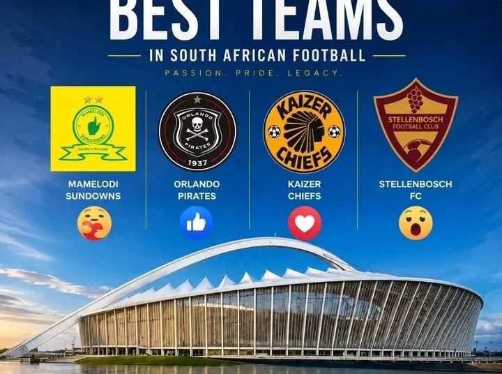 The Best Team In South African Football Is_______?  1. Stellenbosch  2. Kaizer C…