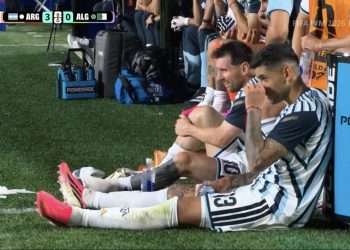 There was no space left on Argentina’s bench, and they wanted to make room for L…