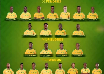 Confirmed: Bafana Bafana players’ World Cup jersey numbers