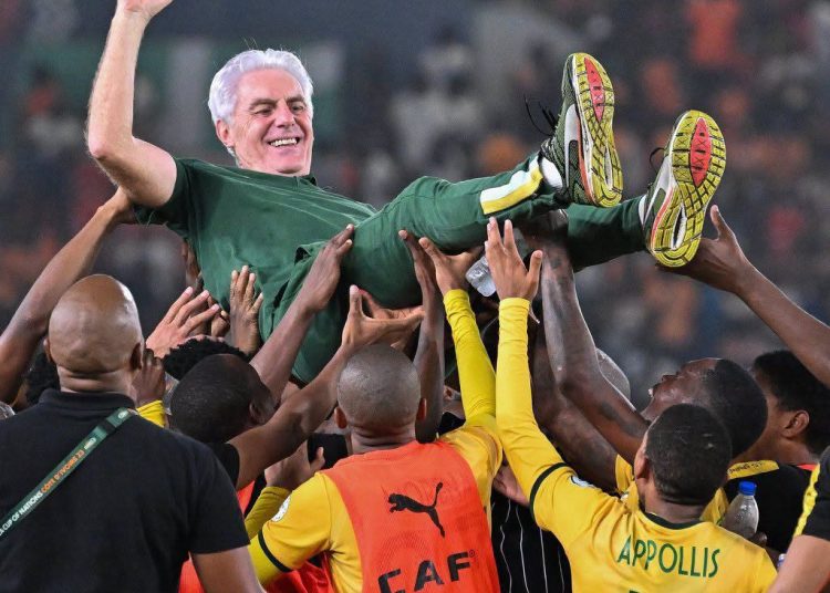 HUGO BROOS RECORD FOR BAFANA  60 games 
 26 wins
 22 draws
 12 defeats
 3rd at …
