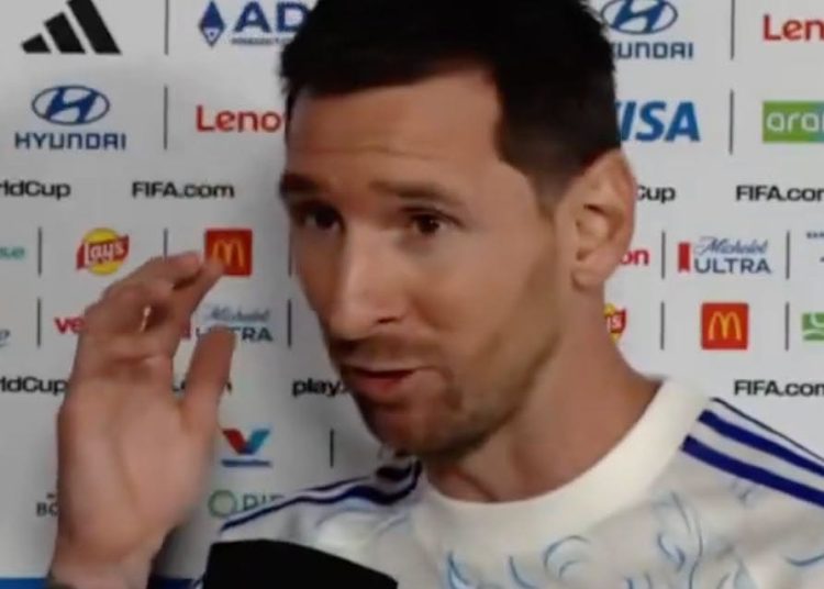 : Lionel Messi on the media and people saying that Argentina is ‘favoured’ by FI…