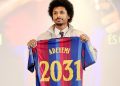 Karim Adeyemi has officially been presented as a Barcelona player.