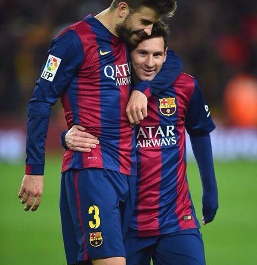 I can see Gerard Pique, Who is the other player?  Wrong Answers Only