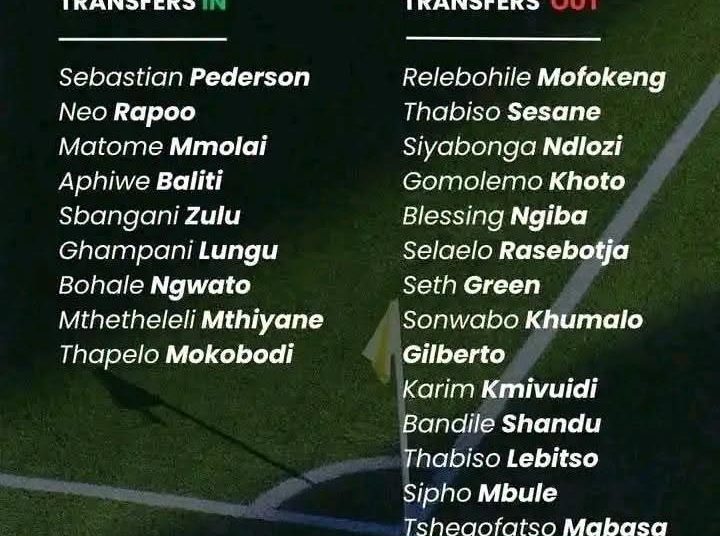 Orlando Pirates released 15 players this season and signed 9 players.