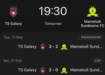 TS Galaxy has been dealing with Mamelodi Sundowns Tomorrow they might cook aga…